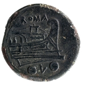 reverse of Roman Republic RRC 43/4