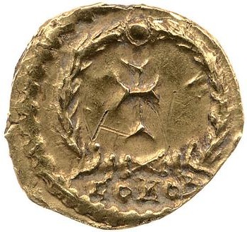 reverse of Valentinian III RIC X 2073