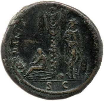 reverse of Domitian RIC II 525
