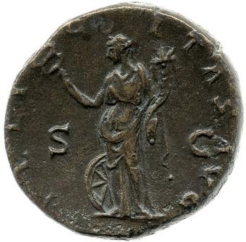 reverse of Hadrian RIC II 2254