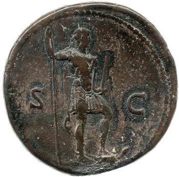 reverse of Hadrian RIC II 1455