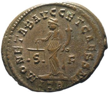 reverse of Maximian RIC VI 553B