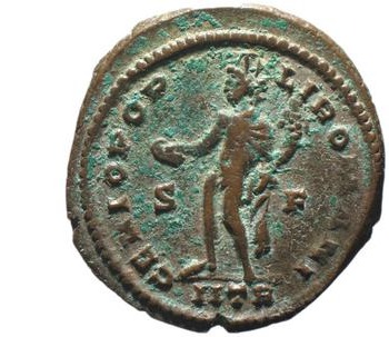 reverse of Maximian RIC VI 535A