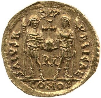 reverse of Anthemius RIC X 2813